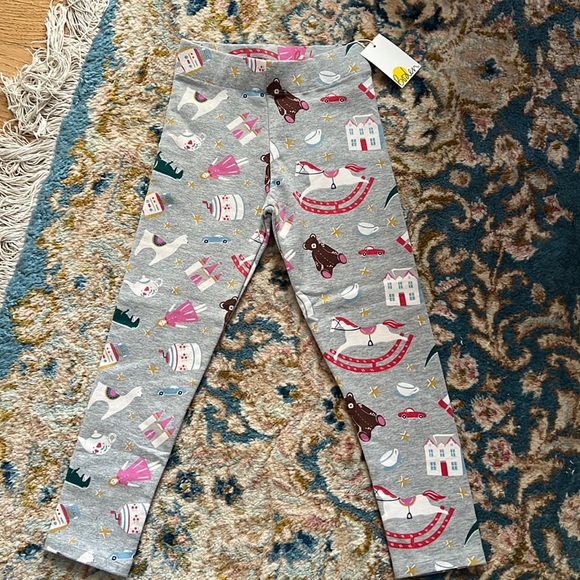 Mini Boden Other - Mini Boden Gray Toy Themed Girls Leggings Size 5-6 NWT!!